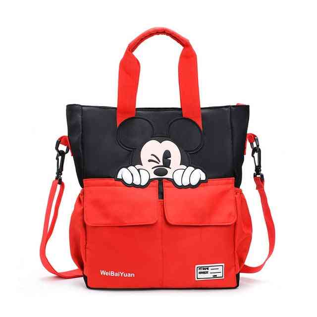 Disney Mickey Mouse School Bag - Bag Canvas's Messenger Shoulder Bag For Kids