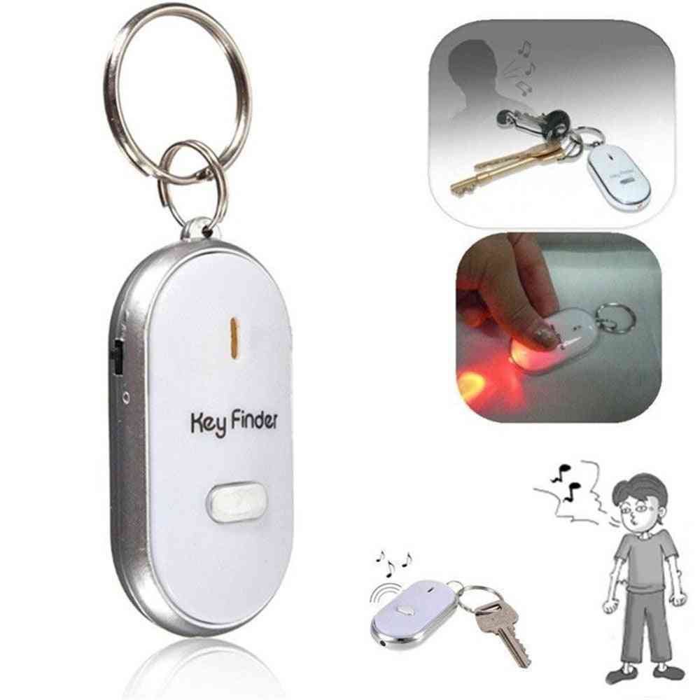 Wireless Anti Lost Alarm Key Finder Locator Keychain - Whistle Sound Led Light Tracker Anti Lost Device For Elderly, Kid, Pet