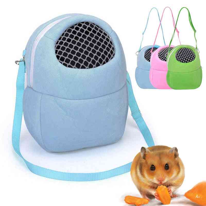 Portable Small Animals Carrier Warm Sleeping Breathable Travel Hanging Bag Pets Rat Hamster