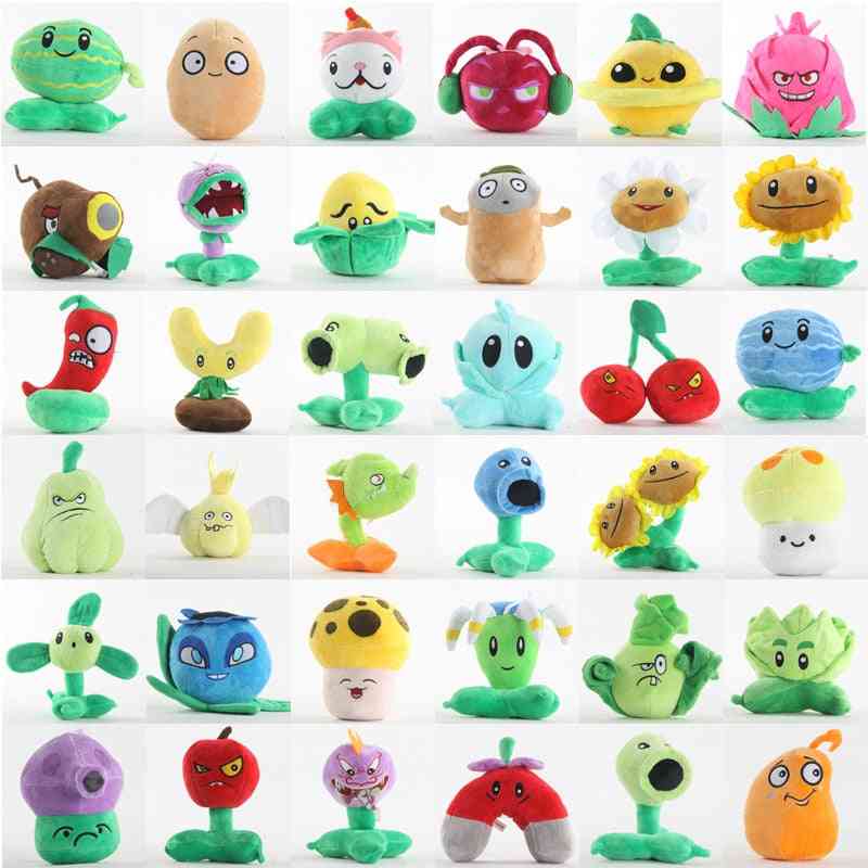 Plants Vs Zombies Watermelon, Cherry, Cannibal Flower, Chili, Vegetables Stuffed Animals Plush Doll Toy