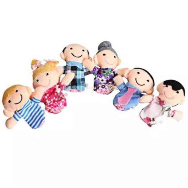 Family Finger Puppets Cloth, Doll Baby Educational Hand Toy