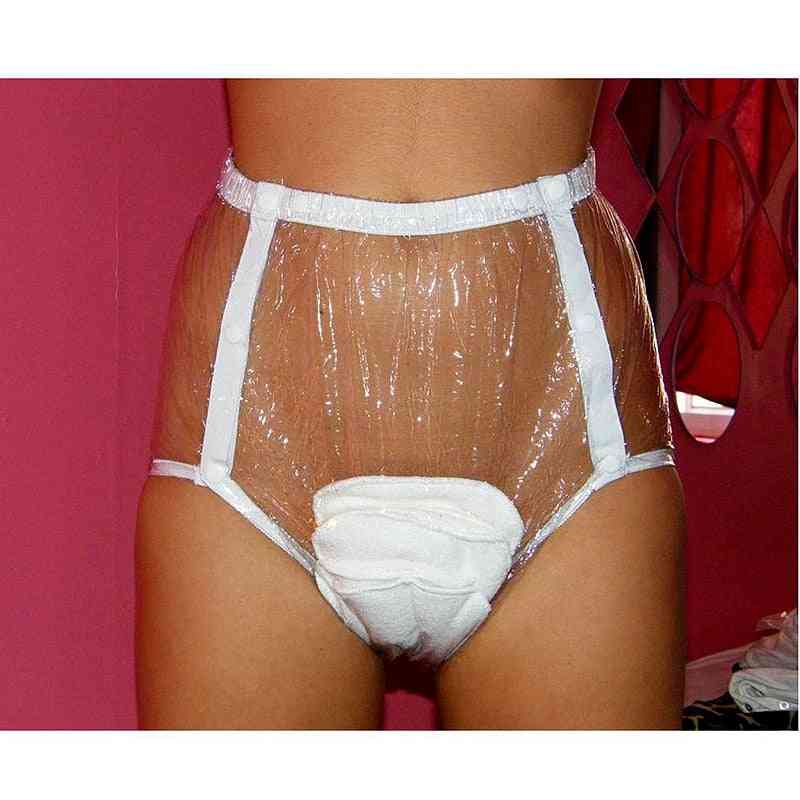 Transparent Xl - 1pcs, Waterproof Adult Diaper/incontinence Pant
