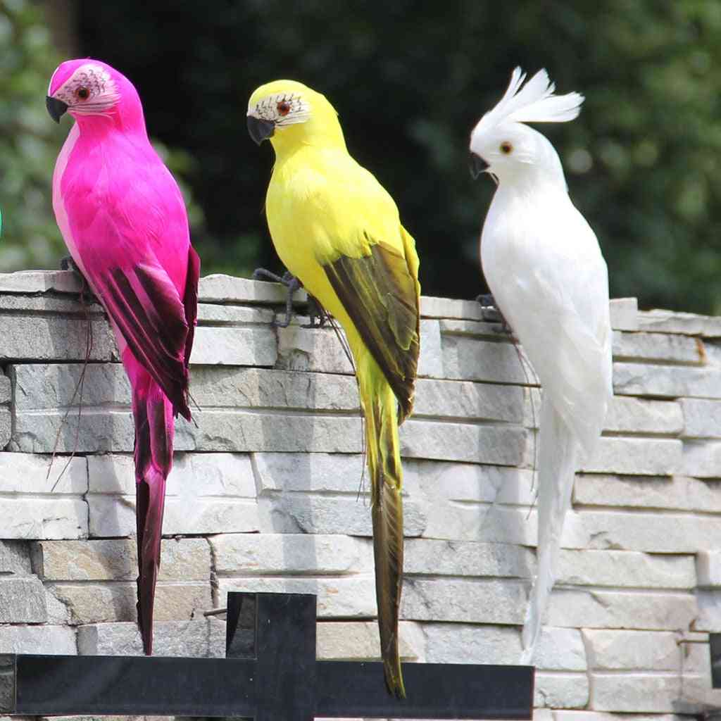 Home Garden Colorful Artificial Parrots - Birds Model Outdoor Home Garden Lawn Tree Decor