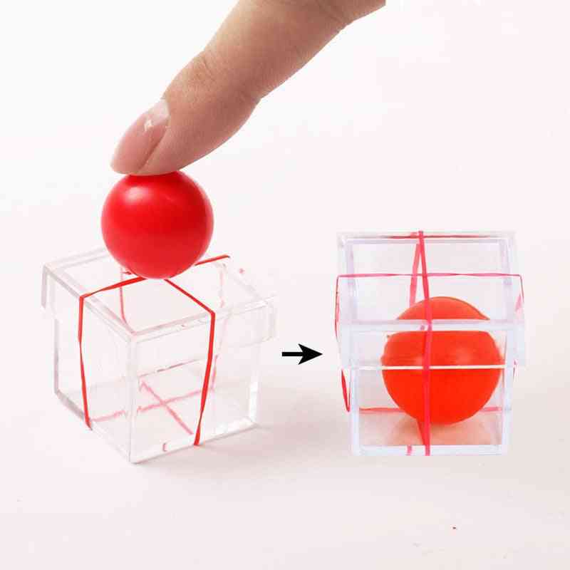 Ball Penetrating Through Box Magic Toy For - Professional Magician Props