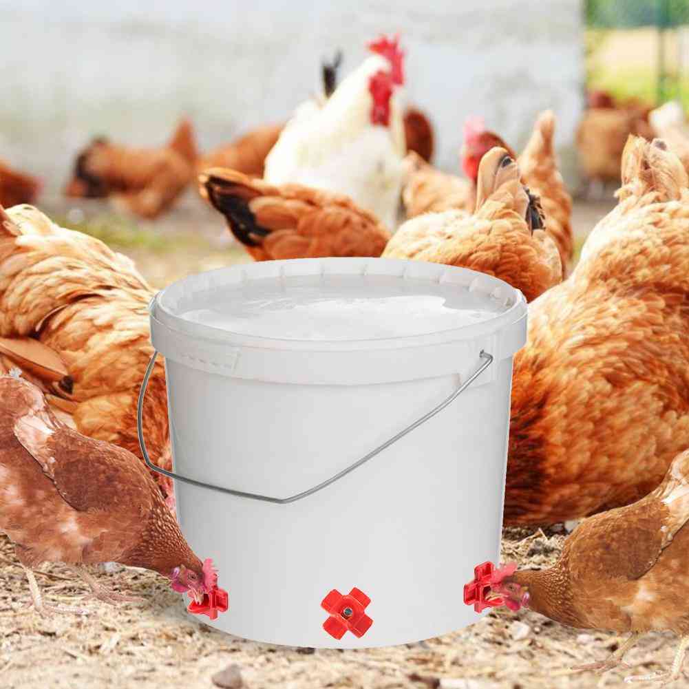 Mounted Horizontal Side Automatic Poultry Nipples Drinker Waterer For Chicken Quail