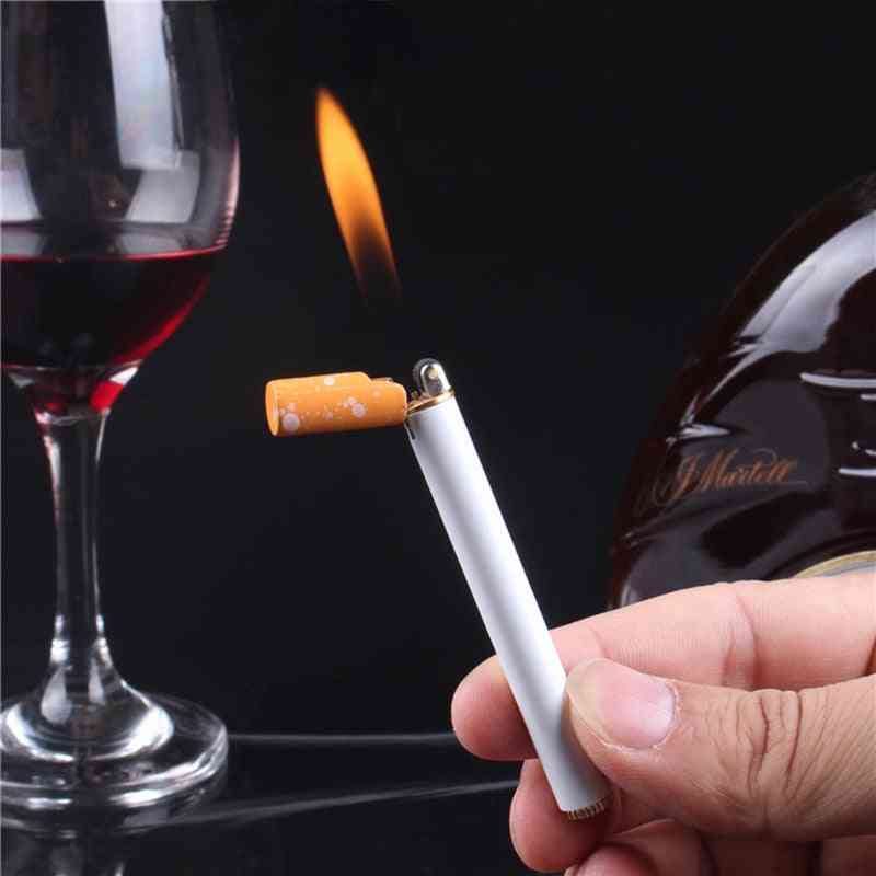 Creative Mini Compact Torch, Butane Gas Metal Cigarette Shaped Lighter