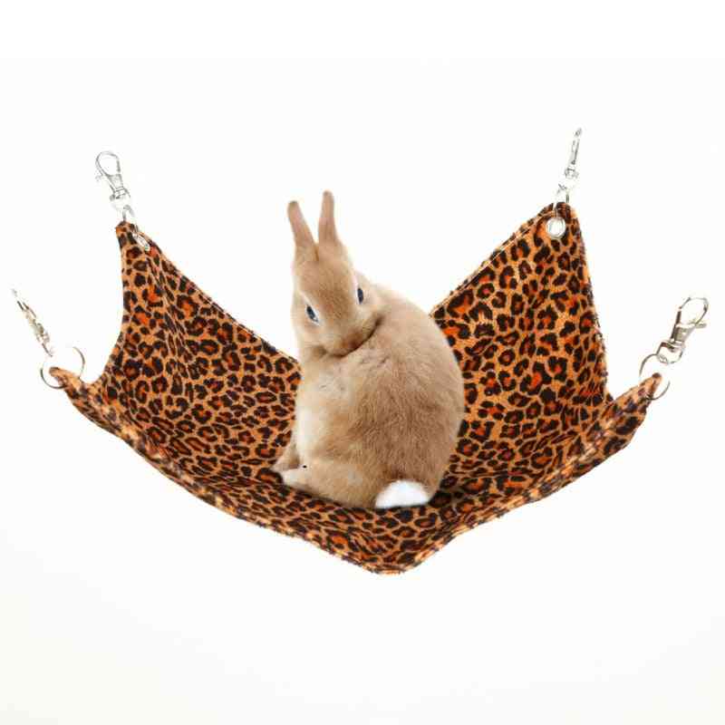 Pet Hammock Hamster Hang Mat, Hanging Bed Seat, Chinchilla Rabbit Cage For Sleeping