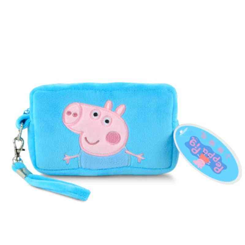 Peppa pig plyšová roztomilá taška přes rameno do školky, taška do peněženky, taška na mobilní telefon