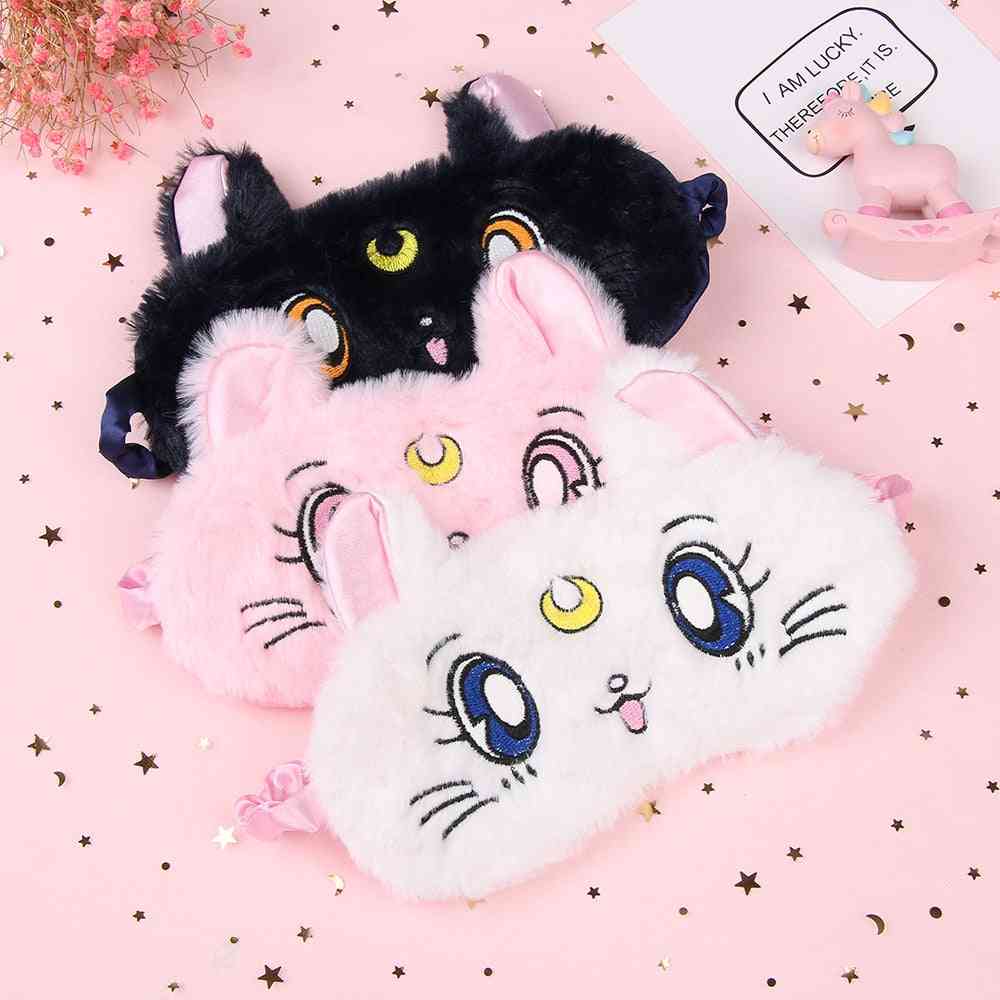 Cartoon Cute Eye Mask Blackout - Rest Sleep, Comfortable, Soft Padded, Shade Cover, Travel, Relax, Blindfold Nap Eye Patch