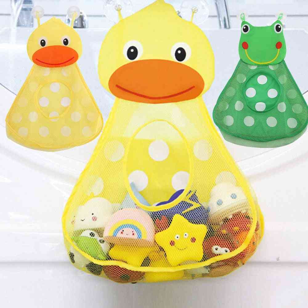 Baby Shower Bath Storage Mesh With Strong Suction Cups For Bathroom
