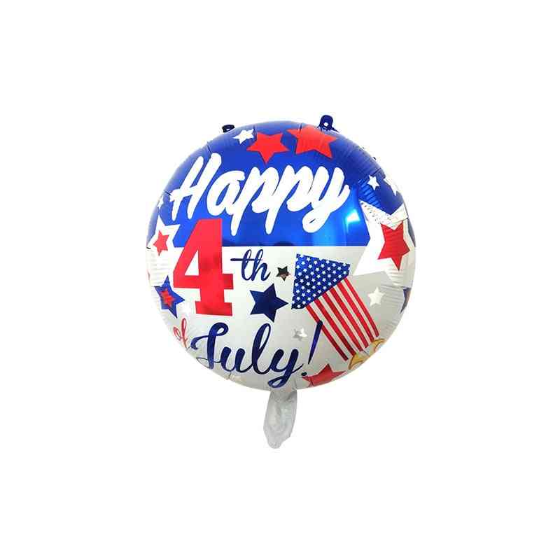 National Flag Five-pointed Star Independence Day Balloon - Holiday Party Decoration
