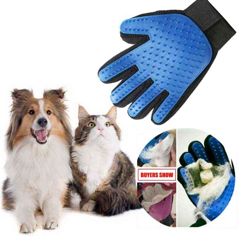 Pet Grooming Cleaning Glove - Deshedding Hair Remover Massage Brush