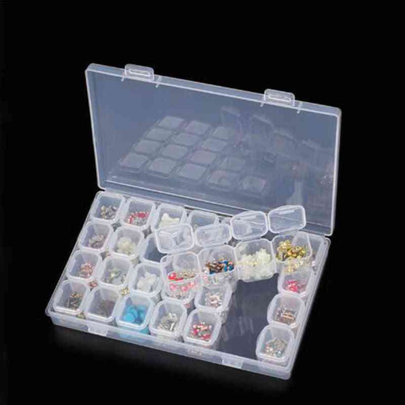 Diamond Painting Plastic Storage Box - Rhinestone Tools, Beads Organizer, Holder Kit