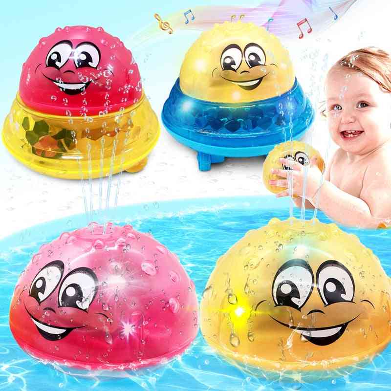 Led Light Spray Water Rotate With Shower Pool - Kids For Toddler Swimming Party Bathroom