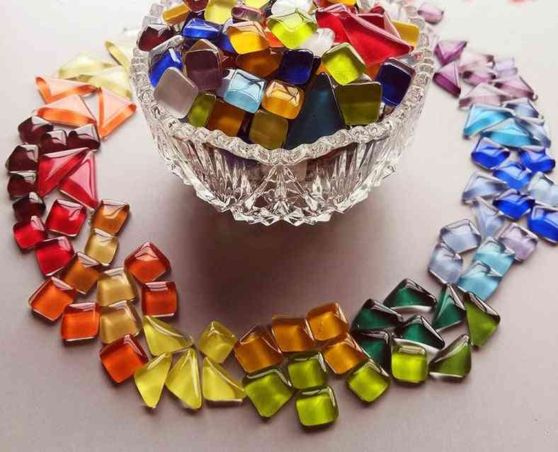 Colorful, Irregular Shape Crystal Mosaic Tiles-diy Art Craft Materials