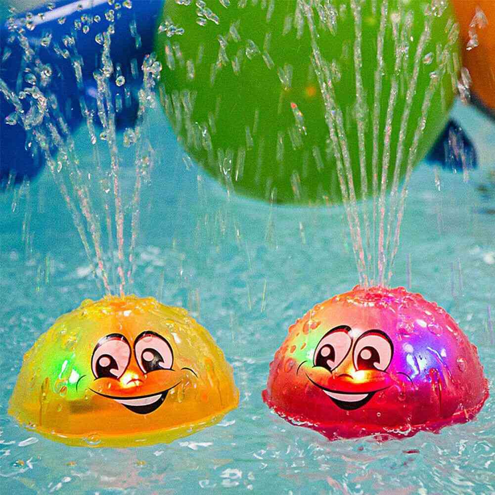 Spray Water Bath Toy- Automatic Induction Sprinkler Swimming Pool Lighting Summer Outdoor Play Game Shower