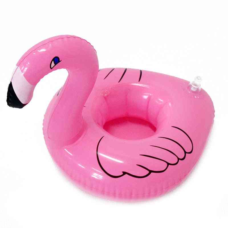 Inflatable Flamingo Cup Holder Swimming Pool Party, Drink Floats Coaster Pool Float Cup Seat Swimming's Toy