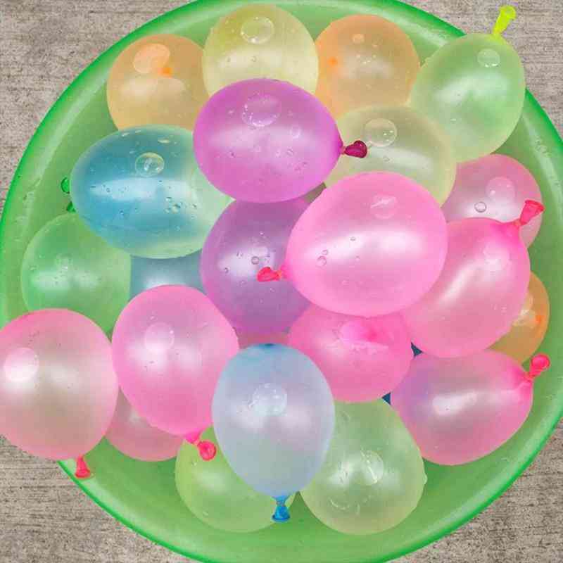 100pcs/lot Water Inflation Injection Balloons, Throwing Game Toy For-summer Season