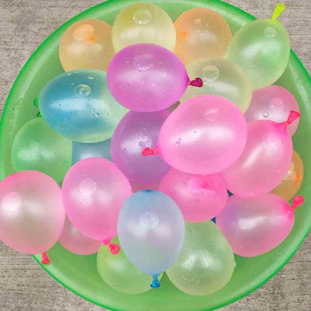 11111pcs Multicolor Latex Water Balloons With Refill - Water Bomb Ball Fight Games