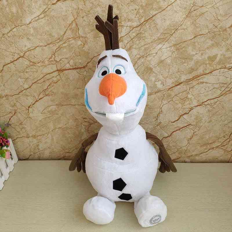 Disney Frozen Snowman Olaf Plush, Stuffed Dolls, Kawaii Soft Animals