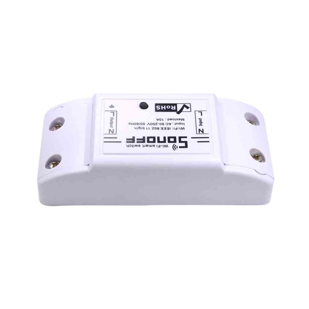 Sonoff Basic Wireless Wifi Switch Remote Control Automation Module Diy Timer Universal Smart Home 10a 220v Ac 90-250v