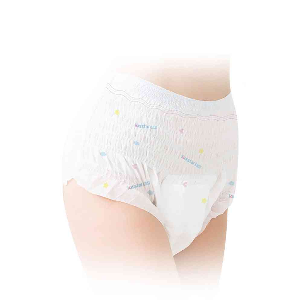 Adult Diapers Skin Friendly, Cotton Soft Comfortable - Anti Leakage Elastic Diapers