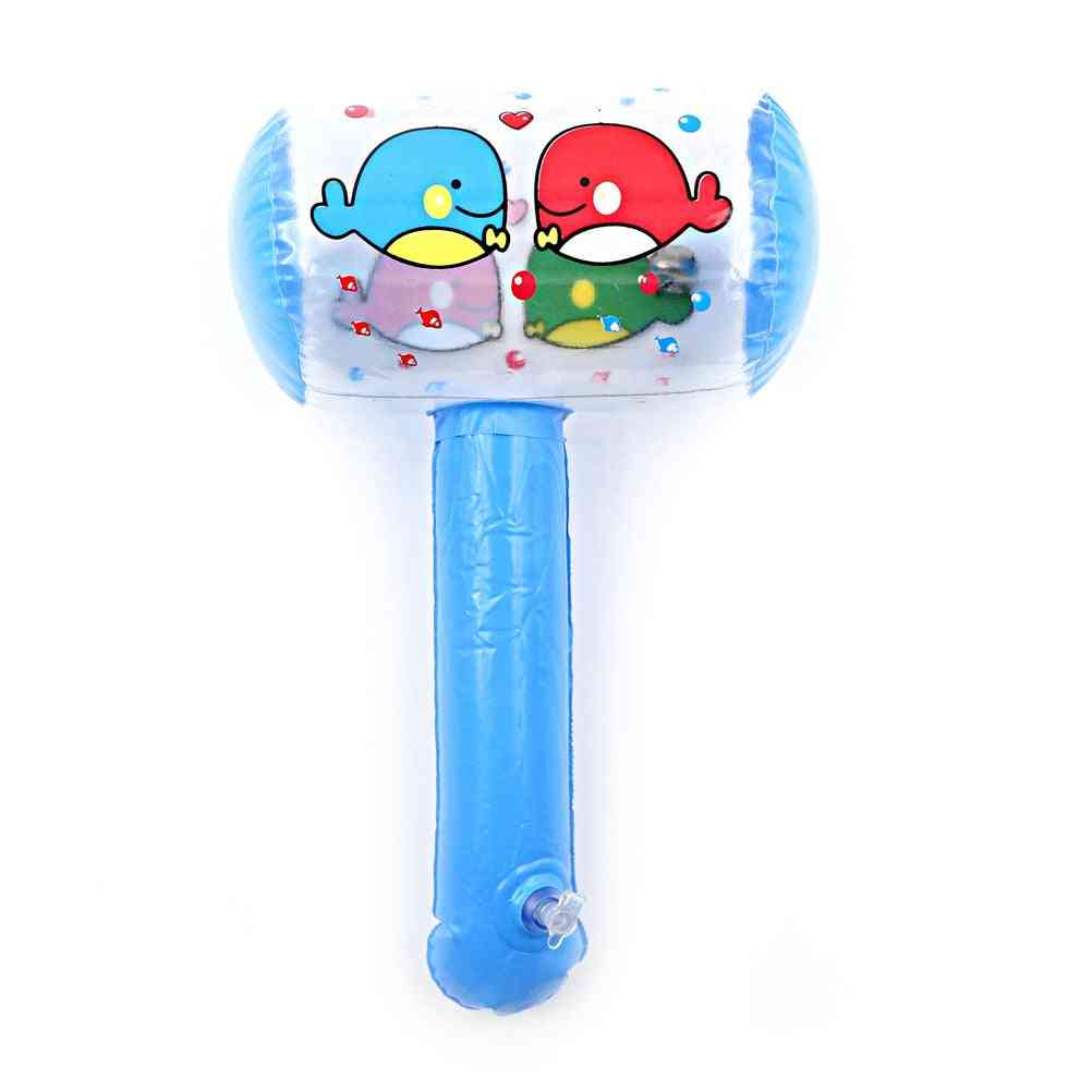 Cartoon Print Inflatable Air Hammer With Bell