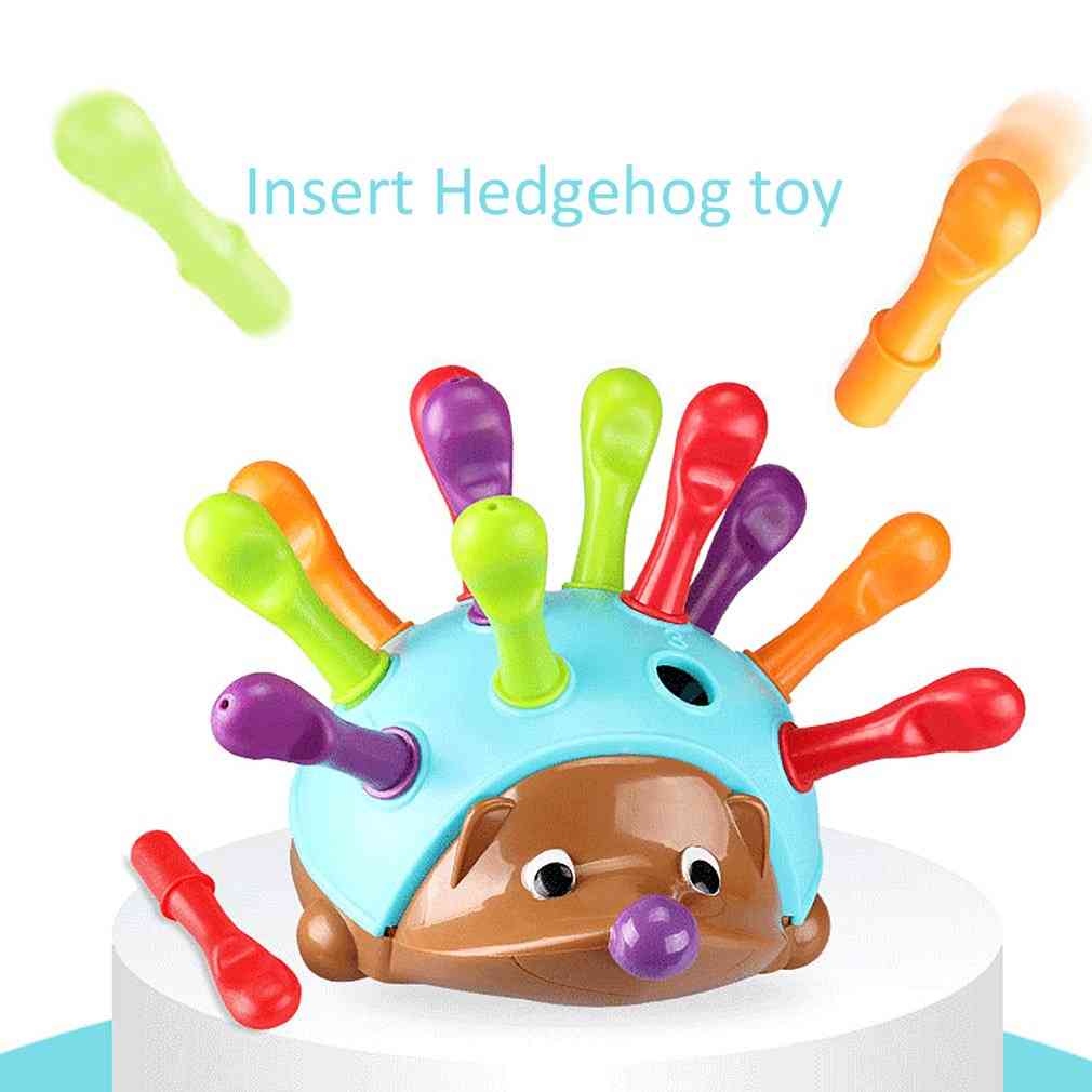 Training Focused On's Fine Motor Hand-eye Coordination Fight Inserted Hedgehog Baby Educational Toy