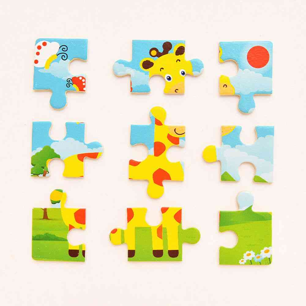 17 Styles Development Learning Color Shape, 3d Wooden Puzzle Cartoon Educational Toy
