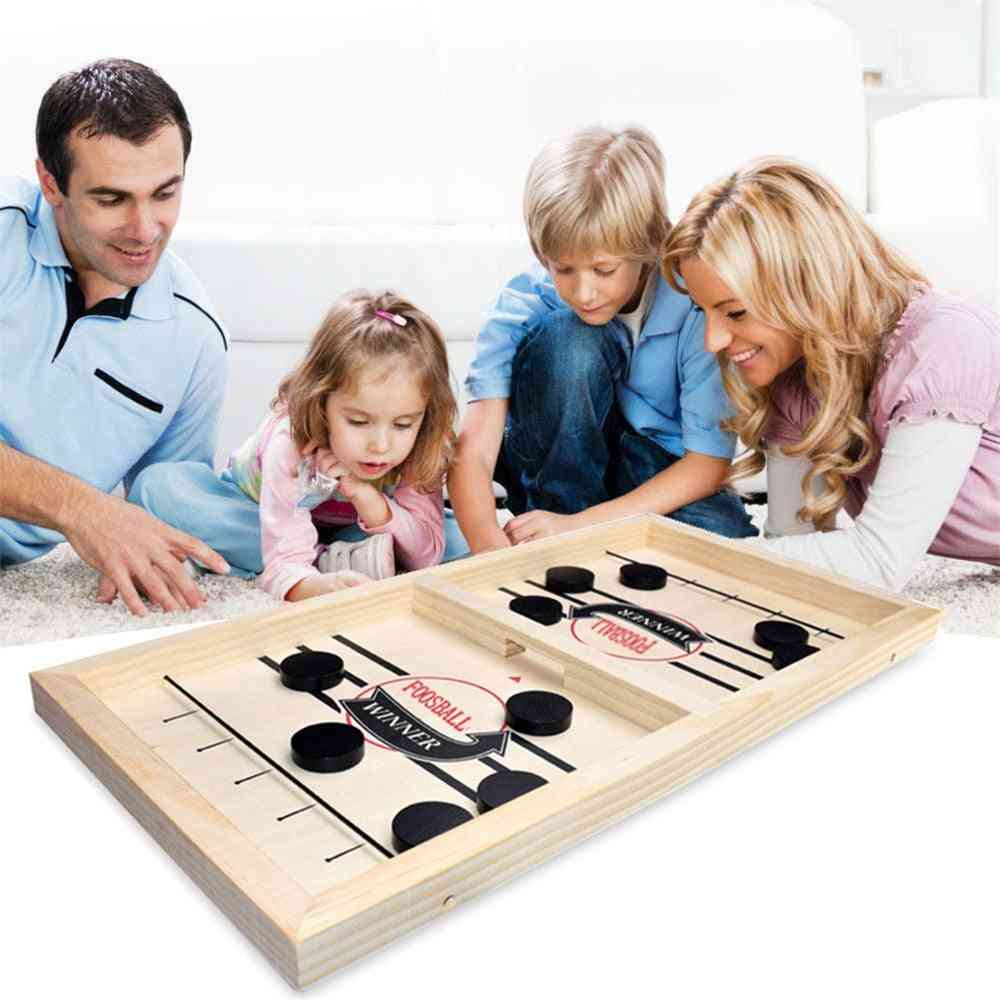Table Desktop Battle 2 In 1 Ice Hockey Game Slingpuck Montessori Toys Board