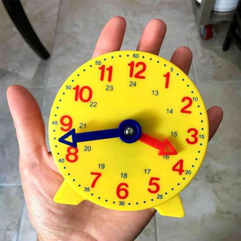 Montessori uczeń uczący się zegar czas nauczyciel przekładnia zegar 4 cale 12/24 godziny axya -