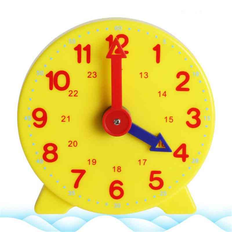 Montessori Schüler lernen Uhr Zeit Lehrer Ausrüstung Uhr 4 Zoll 12/24 Stunden Axya -