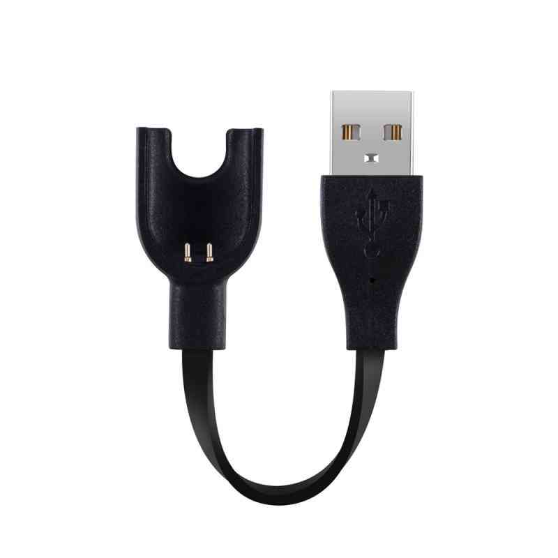 Chargeur USB 15 cm pour Xiaomi Mi Band 3- Câble de charge pour montre (noir) -