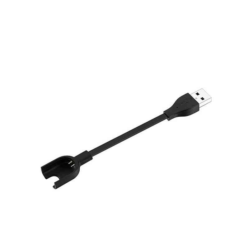 15 cm: n USB-laturi Xiaomi Mi Band 3 -kellon latauskaapelille (musta)