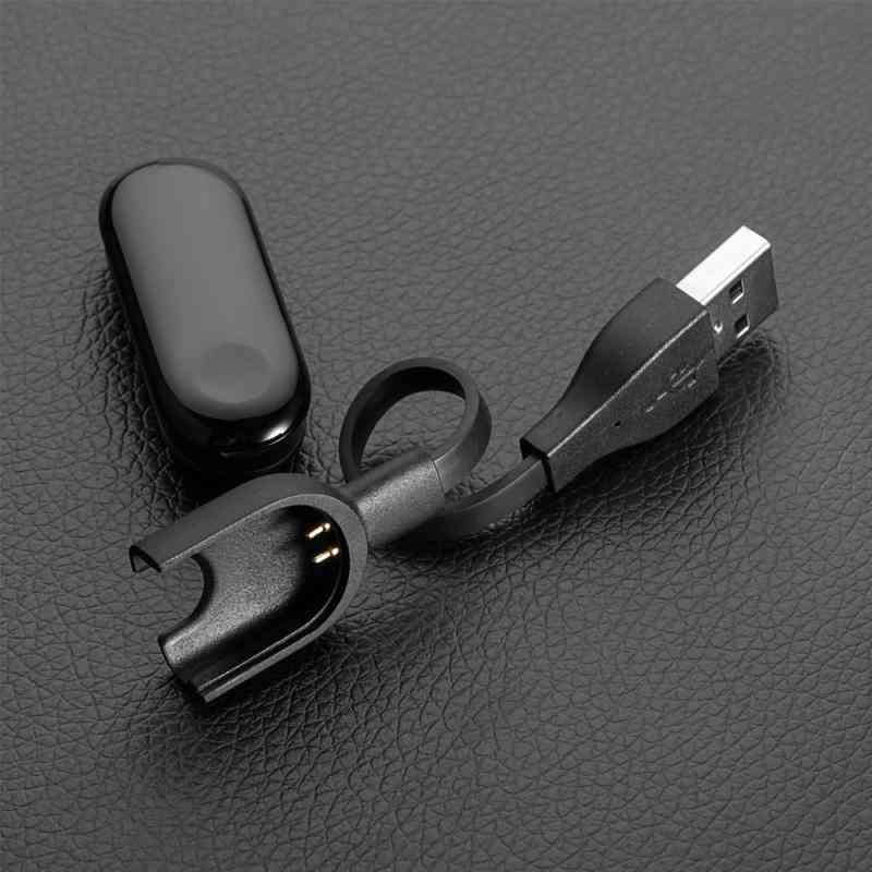 15 cm: n USB-laturi Xiaomi Mi Band 3 -kellon latauskaapelille (musta)
