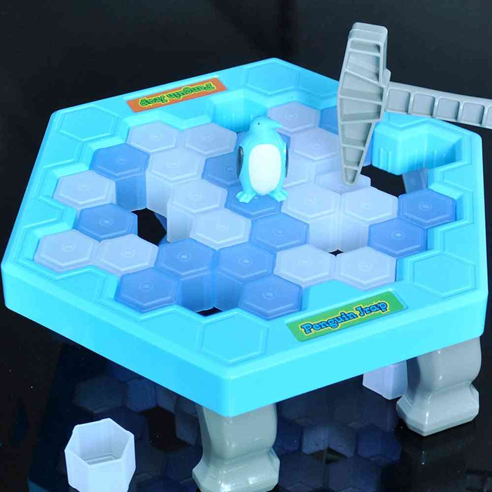Uložiť tučniaka ľadu deti- logická stolová hra rozbiť ľadovú kladivovú pascu