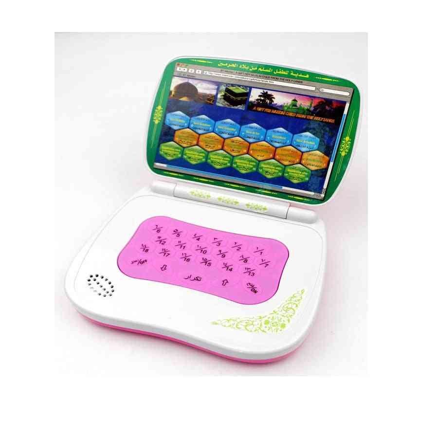 Mini tablet computer giocattolo in lingua araba, macchina per l'apprendimento con 18 capitoli sacro corano educativo precoce per bambini musulmani - bule