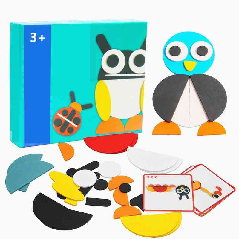 Set di tavole di legno animali 50 pezzi colorate per bambini che imparano a sviluppare giocattoli (senza scatola originale) -