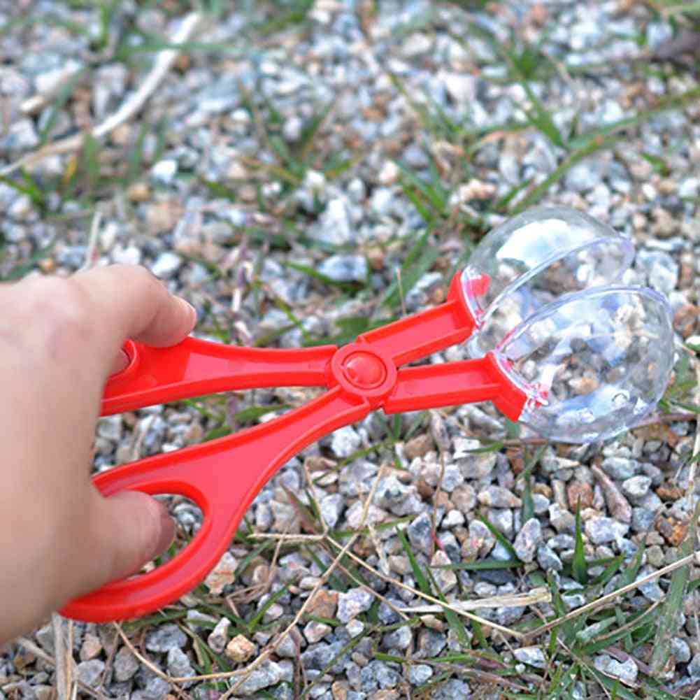 Bug Insect Catcher Scissors Tongs Tweezers Scooper Clamp Kids Toy Cleaning Tool