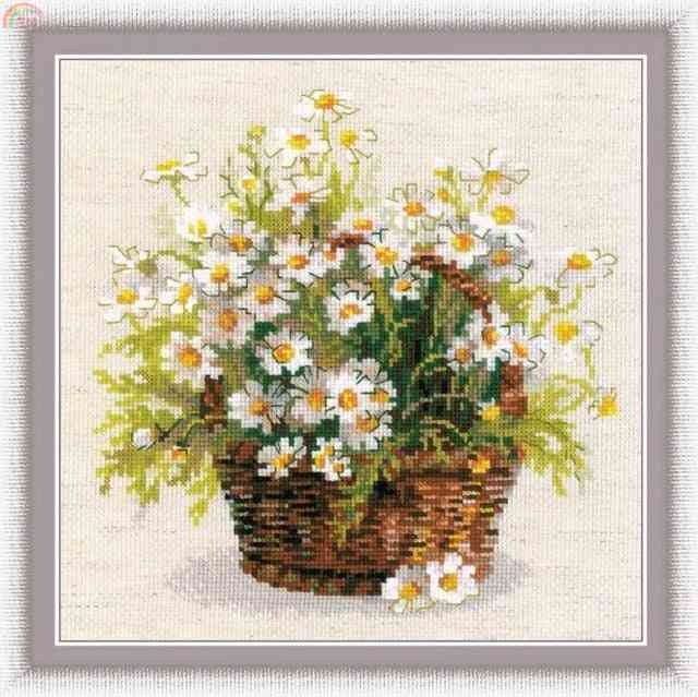 Cross Stitch Kit Includes Aida And Needles
