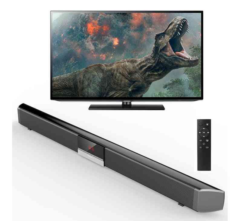 Hjemmebiograf soundbar tv sr100plus 40w support bluetooth 4.0 sound bar trådløs og højttalersystem subwoofer-fjernbetjening -
