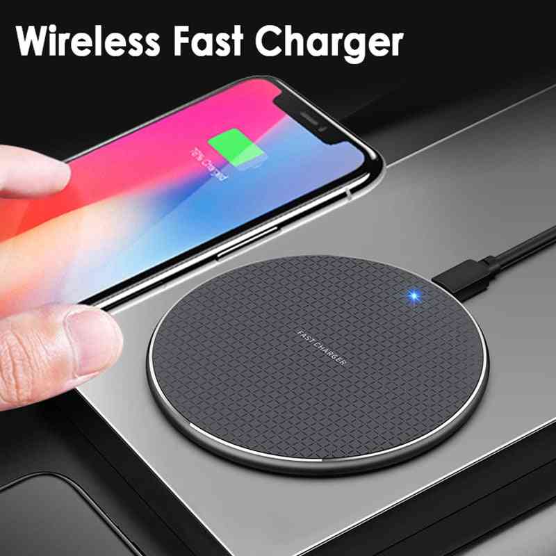 10w Fast Wireless Charger .charging Pad-fast -dock Case Power For Samsung Huawei ''phone Accessory''