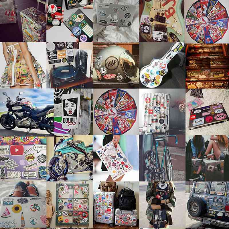 10/30/50pcs Waterproof Cartoon Totoro Spirited Away Girl Stickers Skateboard, Suitcase, Guitar, Graffiti Kids Toy