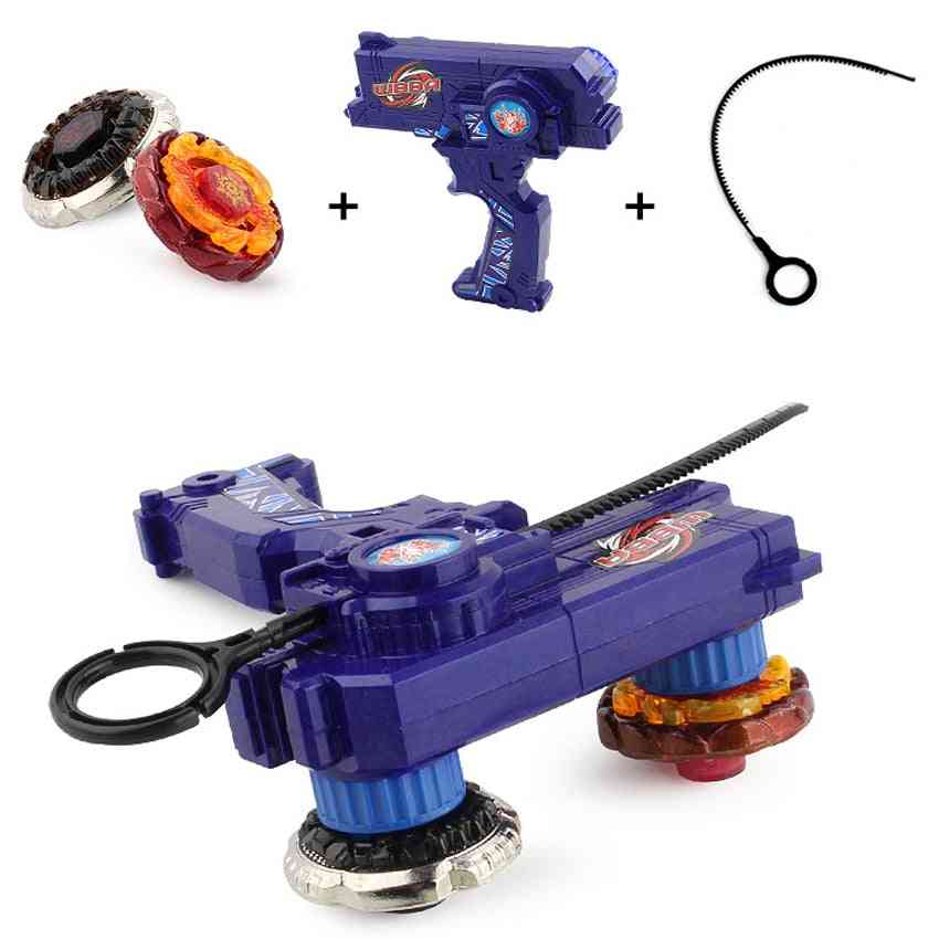 Bey Blade Metal Fusion For Spinning - Gyroscope Toy With Dual Launchers