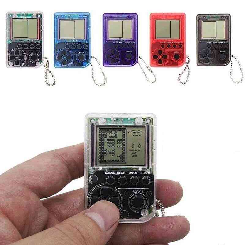 Mini's Handheld Nostalgic Game Console With Keychain Tetris Video Game