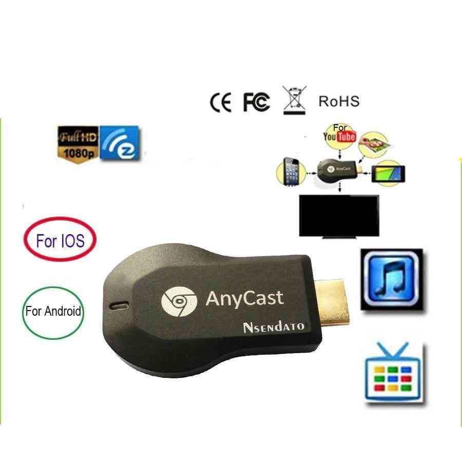 128m anycast m2 miracast trådløs dlna airplay spejl, hdmi tv stick wifi display dongle modtager til ios og android -