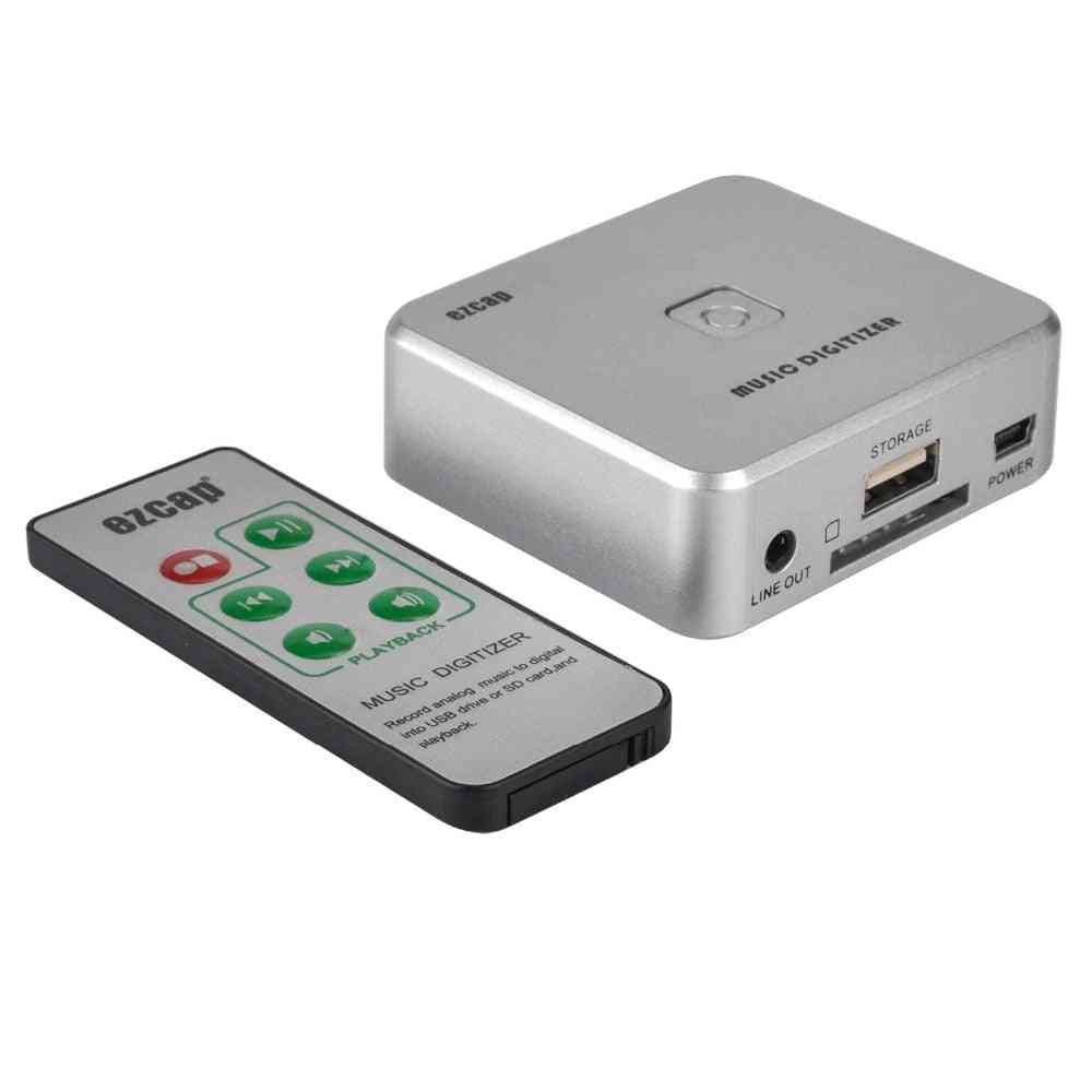 Digitalizator de muzică - înregistrare analogică la digitală în unitate USB sau card SD și redare