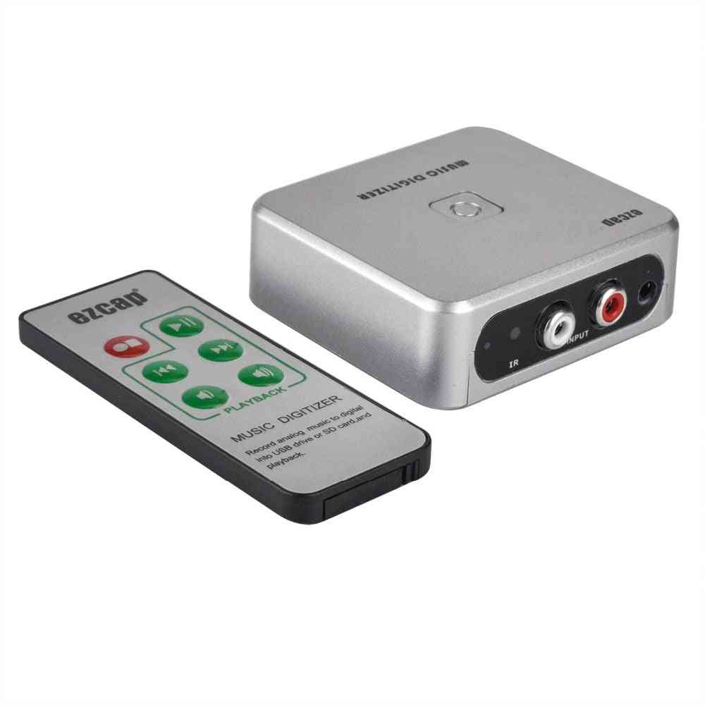 Hudební digitizér - záznam analogového na digitální na USB disk nebo SD kartu a přehrávání