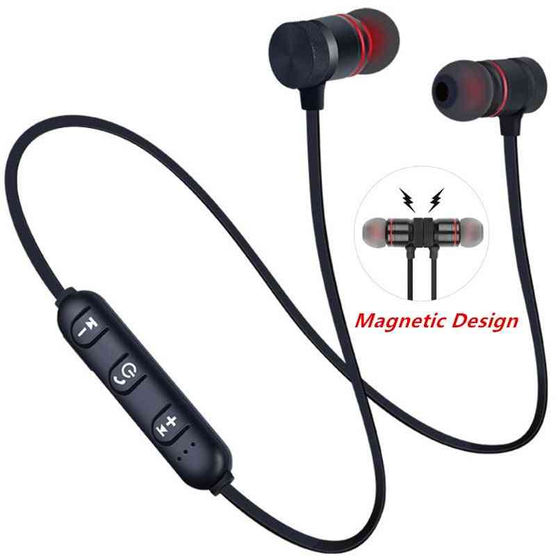 Magnetic Wireless 5.0 Bluetooth Neckband Earphone Sports With Mic For All Phones