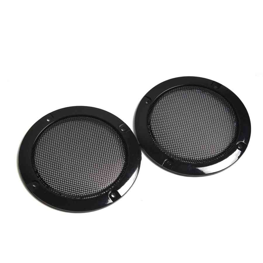 Black Replacement Round Speaker Protective Mesh Net Cover, Case